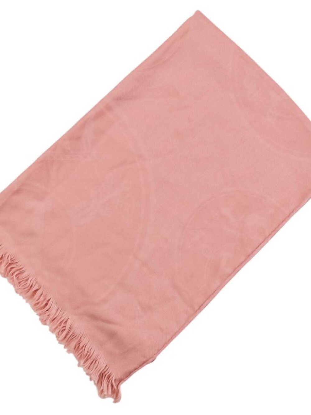 Hermes New Bliss Rose Poudre Silk Blend Cashmere Large Shawl Pink Scarf